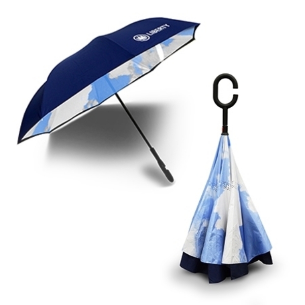 Picture of Partly Cloudy Upside Down Umbrella