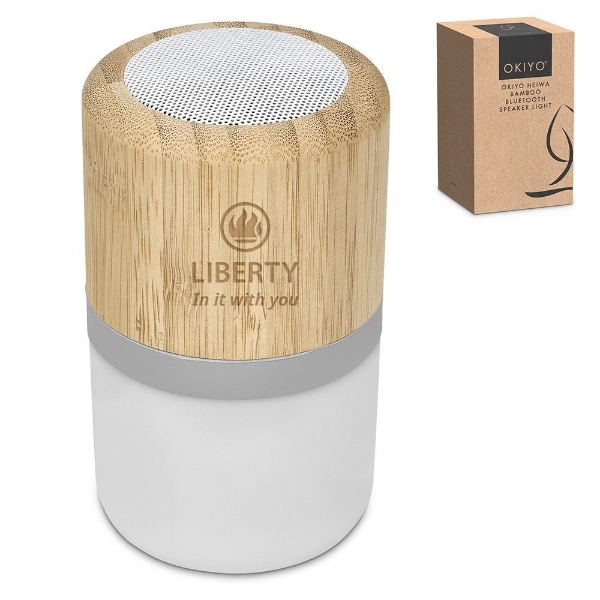 Picture of Okiyo Heiwa Bamboo Bluetooth Speaker Light