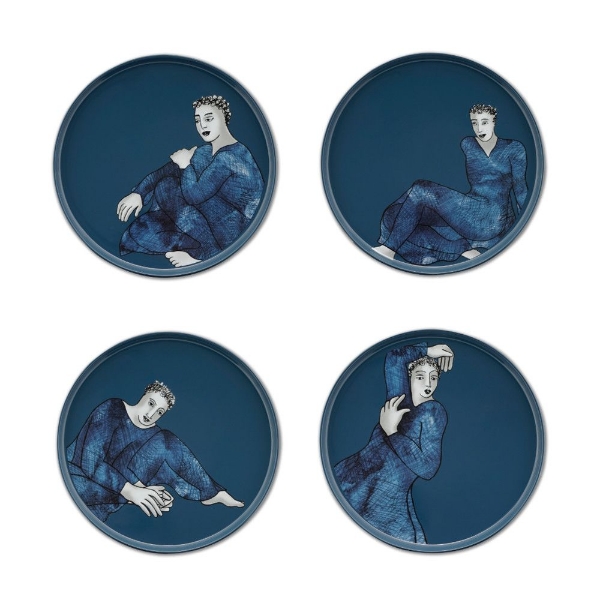 Picture of Carrol Boyes Dinner Plate Set Of 4 Indigo Blues