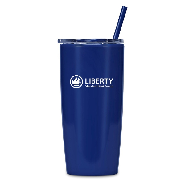 Picture of Daytona 2-In-1 Double-Wall Tumbler & Straw 600ml