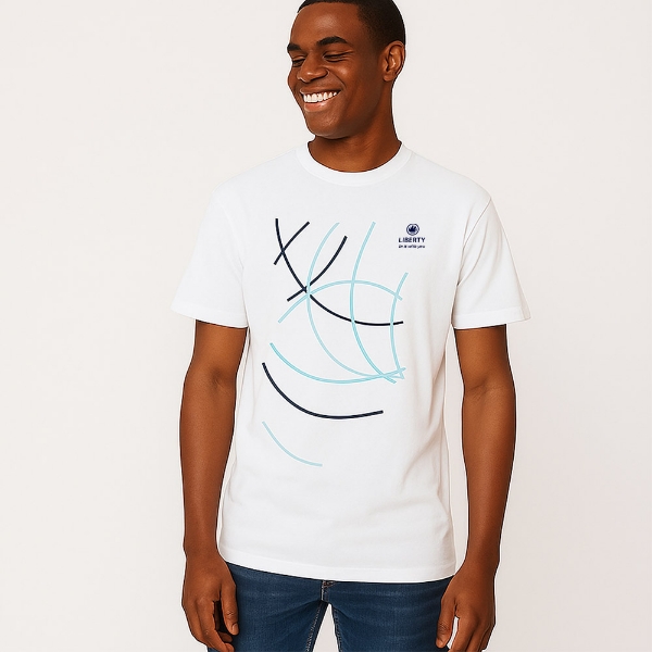 Picture of Unisex White creative T-shirt