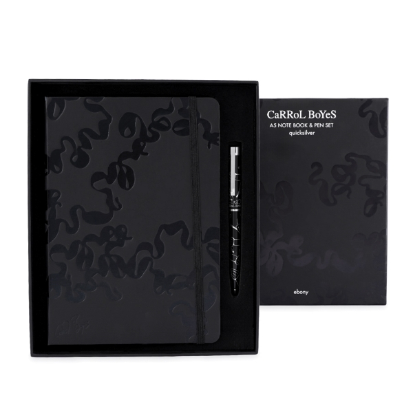 Picture of Carrol Boyes Notebook Set - Quicksilver Ebony