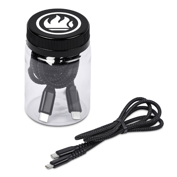 Picture of Nitty Fast Charge Type-C to Type-C Charging Cable in Jar