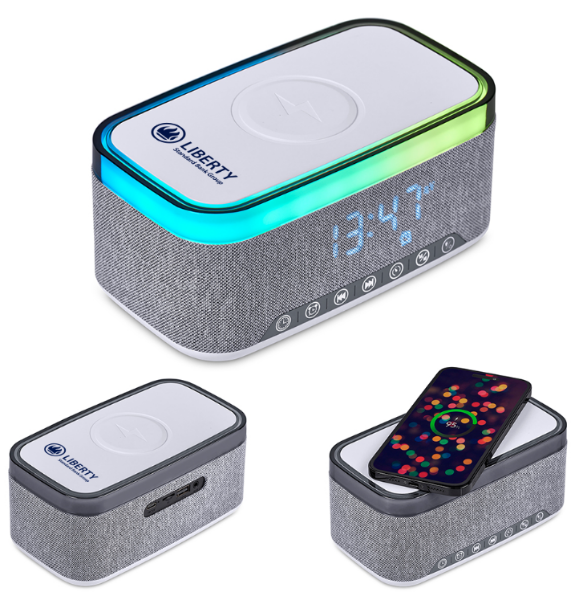 Picture of Serendipio Cumberland 10W Bluetooth Speaker Wireless Charger & Clock
