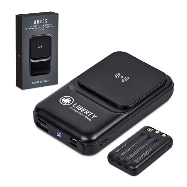 Picture of Swiss Cougar Argos Fast Charge 20W Wireless Charging Magnetic Power Bank - 10 000mAh